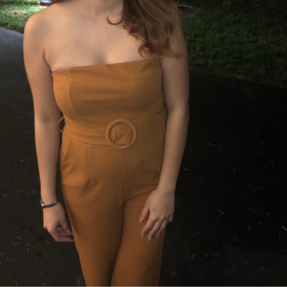 Forever 21 strapless jumpsuit size S